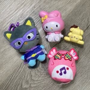 Sanrio Hello Kitty‎ and Friends Plush Danglers Keychains Multicolor Toy Girls